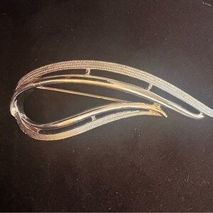 Vintage Silver And Gold Brooch